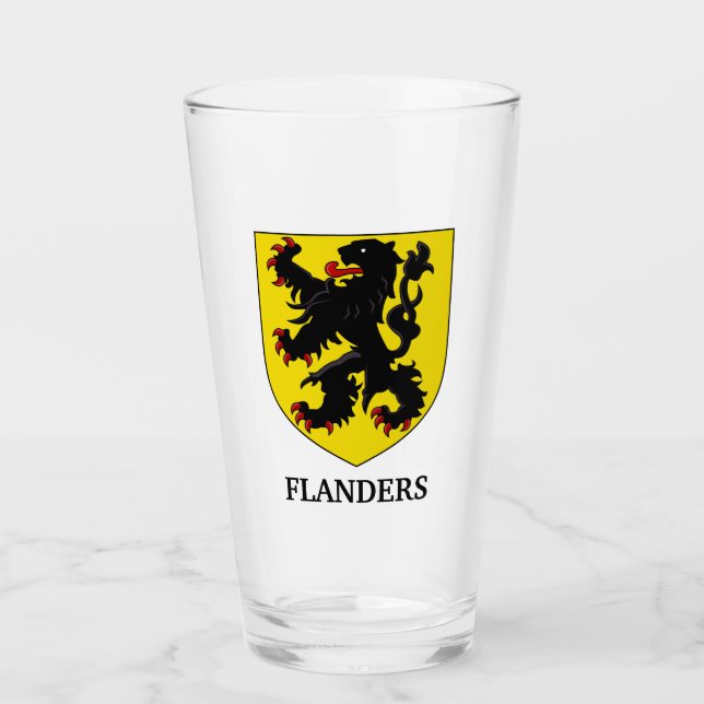 Escudo de Armas de Flandes León Heráldico (Anverso)