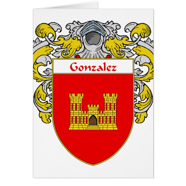 Escudo de armas de Gonzalez (cubierto) (Frente)