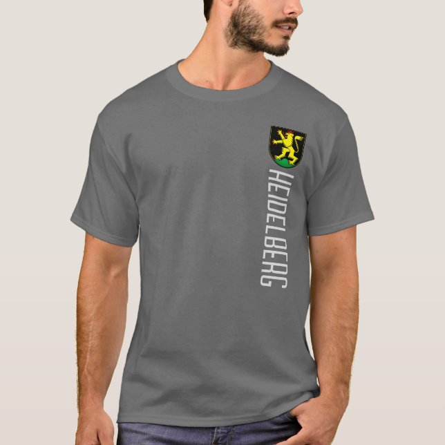 Escudo de armas de Heidelberg - camiseta de ALEMAN (Anverso)