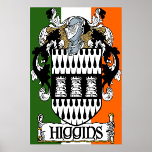 Escudo de armas de Higgins Impresión de la bandera