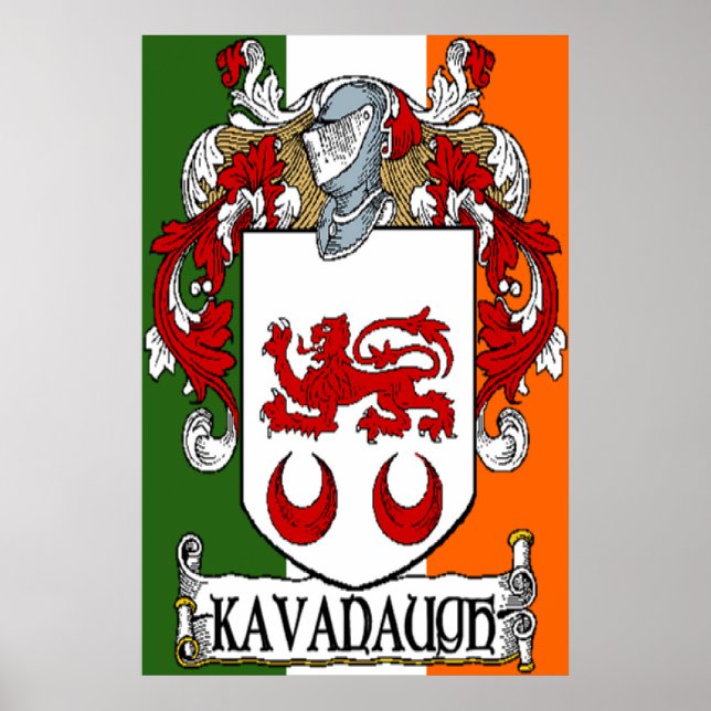 Escudo de armas de Kavanaugh Impresión de la bande (Frente)