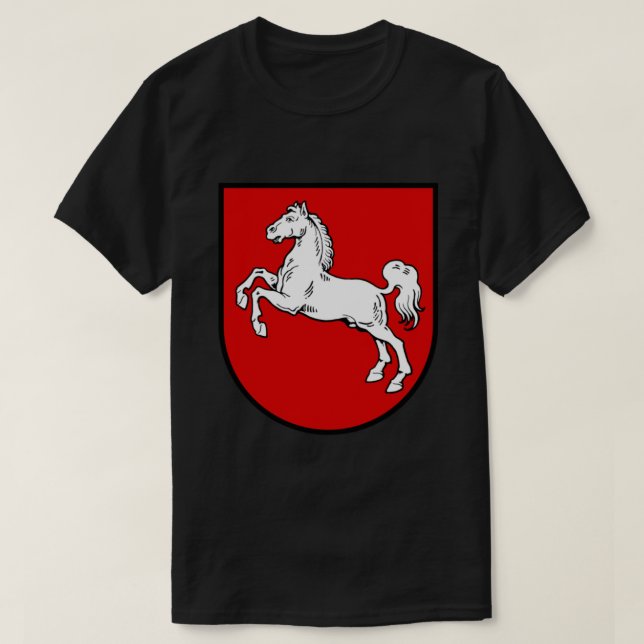 Escudo de armas de la Baja Sajonia, camiseta clási (Diseño del anverso)