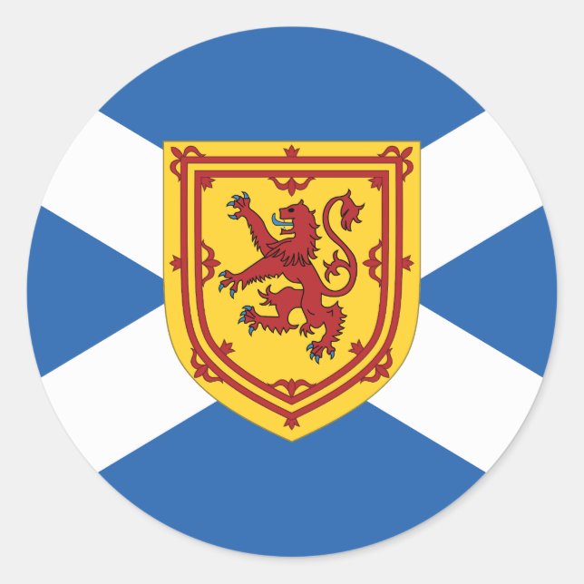 Escudo de armas de la bandera de Escocia Pegatina  (Anverso)