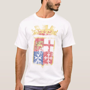 Escudo de armas de la camiseta de la marina de