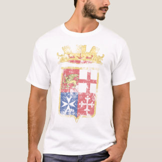 Escudo de armas de la camiseta de la marina de