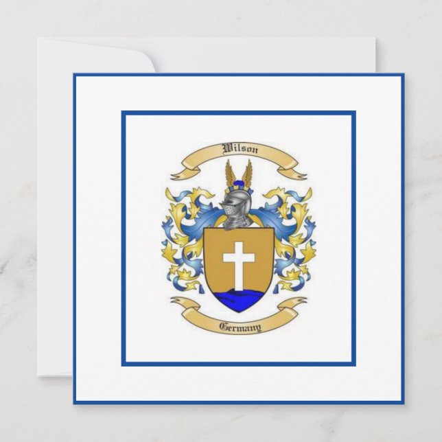 Escudo de armas de la familia Wilson (Anverso)