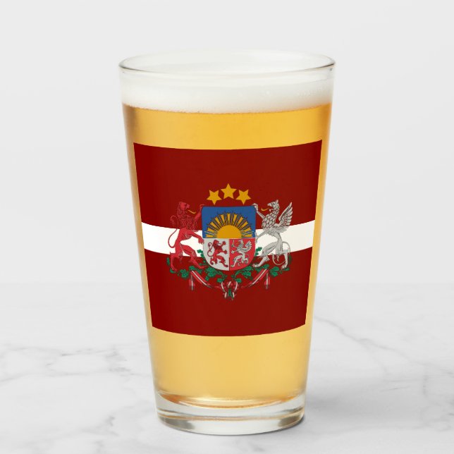 Escudo de armas de Letonia  (Anverso (lleno))