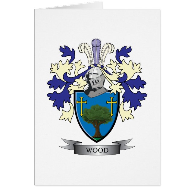 Escudo de armas de madera del escudo de la familia (Frente)