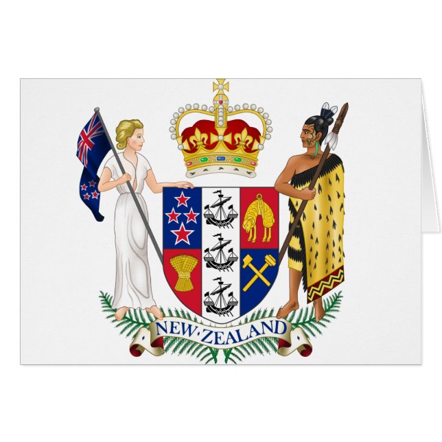 Escudo de armas de Nueva Zelanda (Anverso (Horizontal))