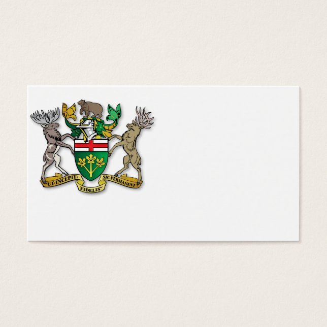 Escudo de armas de Ontario (Frente)