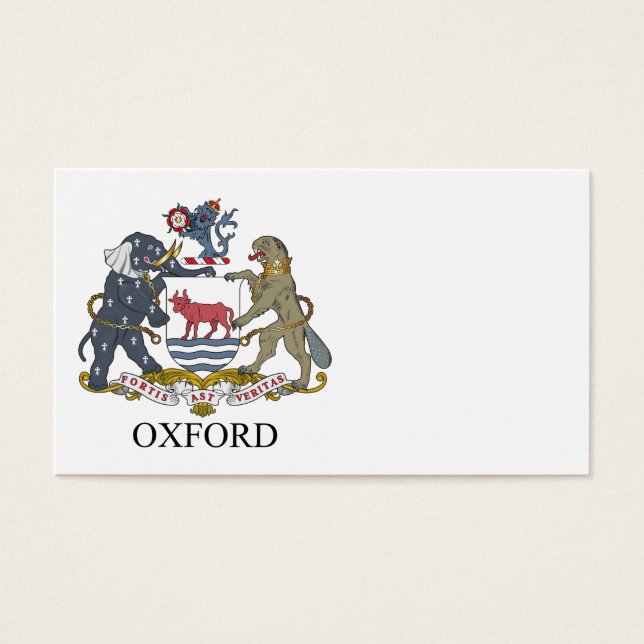 Escudo de armas de Oxford (Frente)