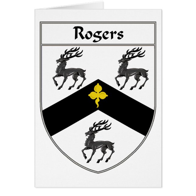 Escudo de armas de Rogers/escudo de la familia (Frente)