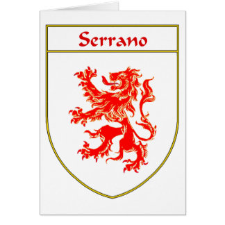 Escudo de armas de Serrano/escudo de la familia