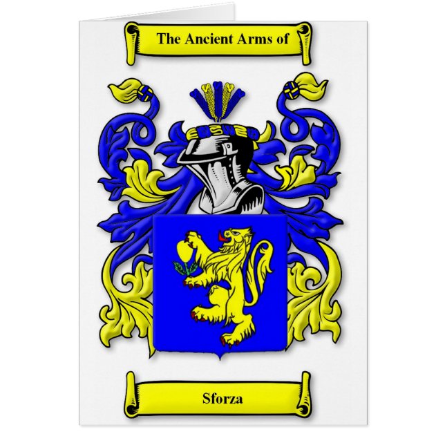 Escudo de armas de Sforza (Frente)