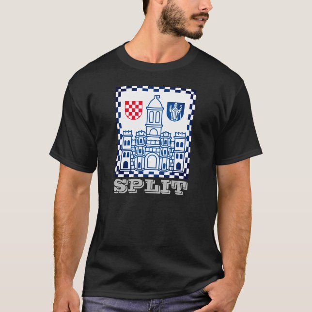 Escudo de armas de Split, camiseta de Croacia (Anverso)