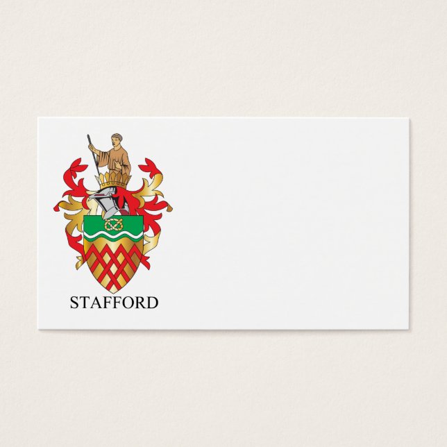 Escudo de armas de Stafford (Frente)