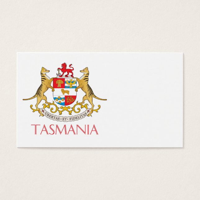 Escudo de armas de Tasmania (Frente)
