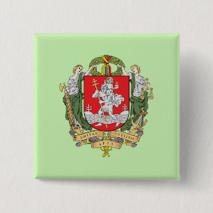 Escudo de armas de Vilnius, Lituania Botón