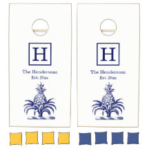 Escudo de Armas Heráldico de Piña DIY SV Azul