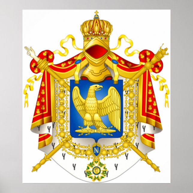 Escudo de armas Impresión de Napoleón (Frente)