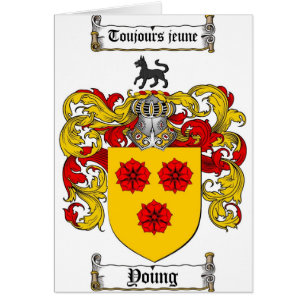 Escudo de armas joven/escudo joven de la familia