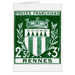 Escudo de armas Rennes, Francia del vintage