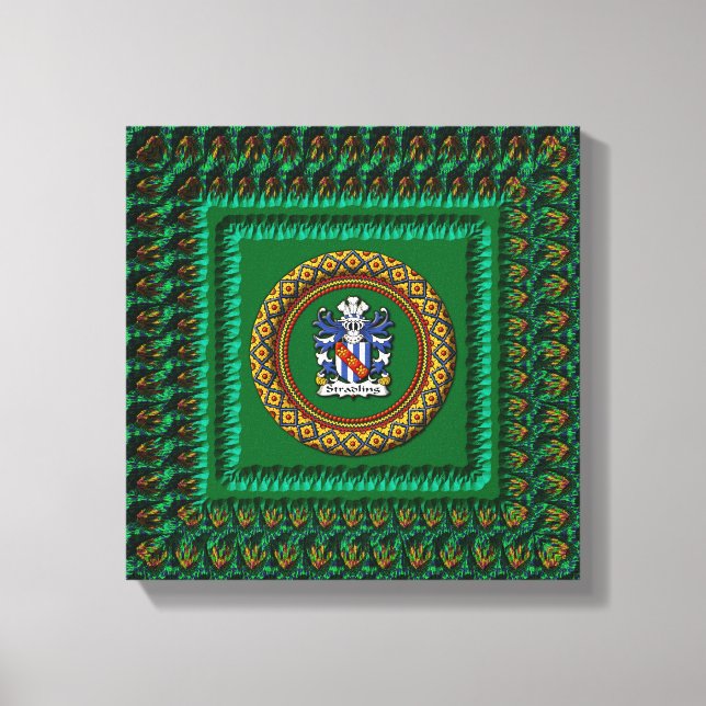 escudo de banda 3D sobre lienzo de Krystyna (Anverso)