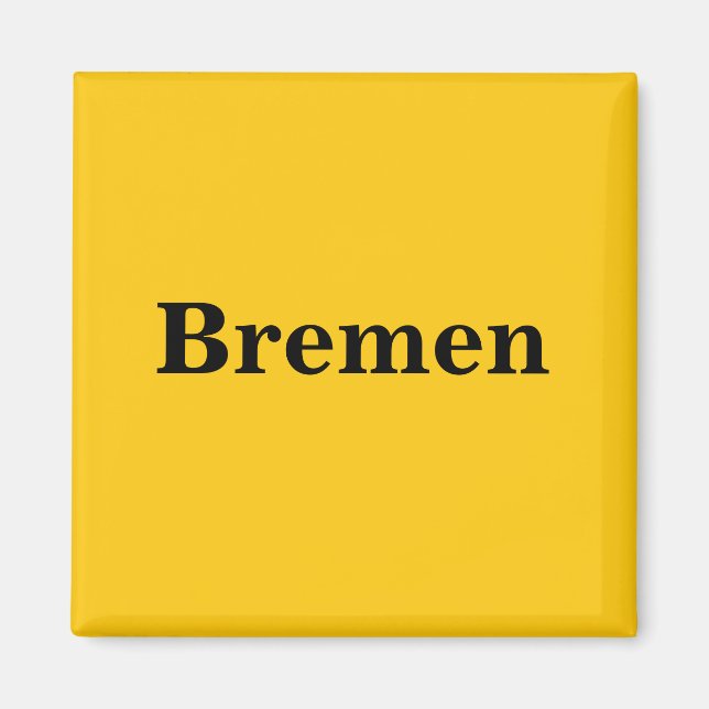 Escudo de Bremen oro - Gleb imán - (Frente)
