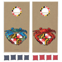Escudo de cangrejo rojo y azul de Maryland