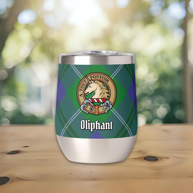 Escudo de Clan Oliphant sobre Tartán (Subido por el creador)