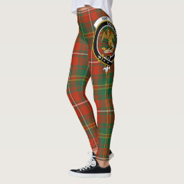 Escudo de heno de clan escocés Mujeres Leggings