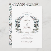 Escudo de jardín | Blanco | Invitación a la boda