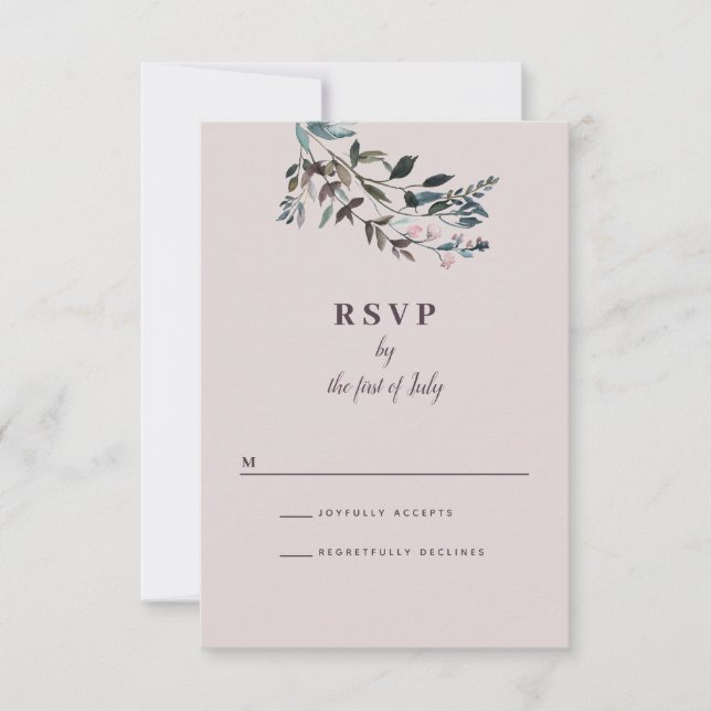 Escudo de jardín | Respuesta Mauve Boda (Anverso)
