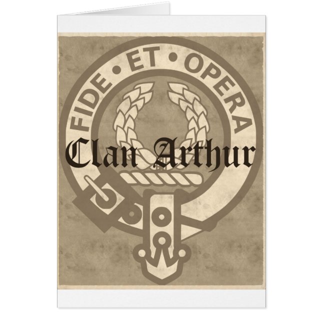 Escudo de la Cresta del Clan Arthur Antiguo (Frente)