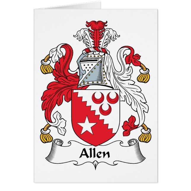 Escudo de la familia de Allen (Frente)