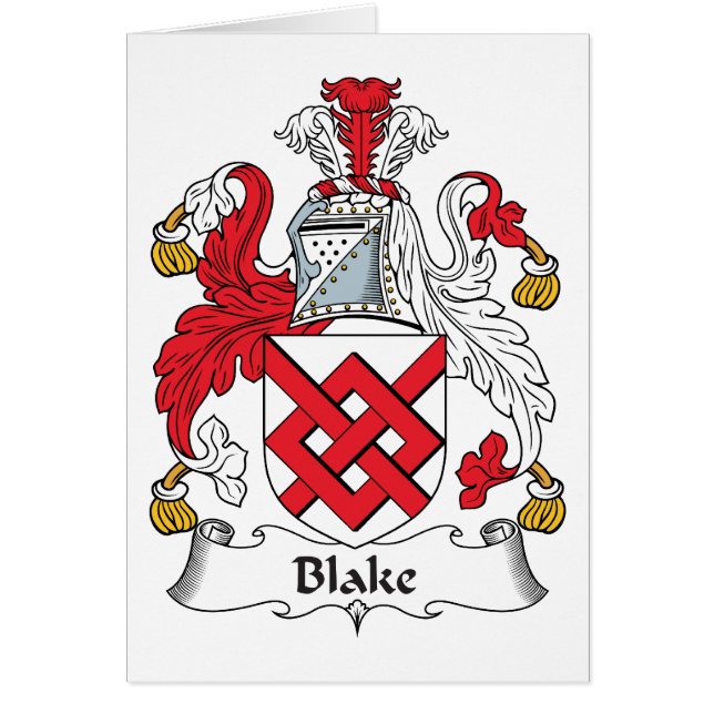 Escudo de la familia de Blake (Frente)