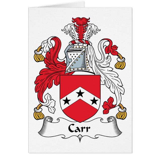 Escudo de la familia de Carr (Frente)