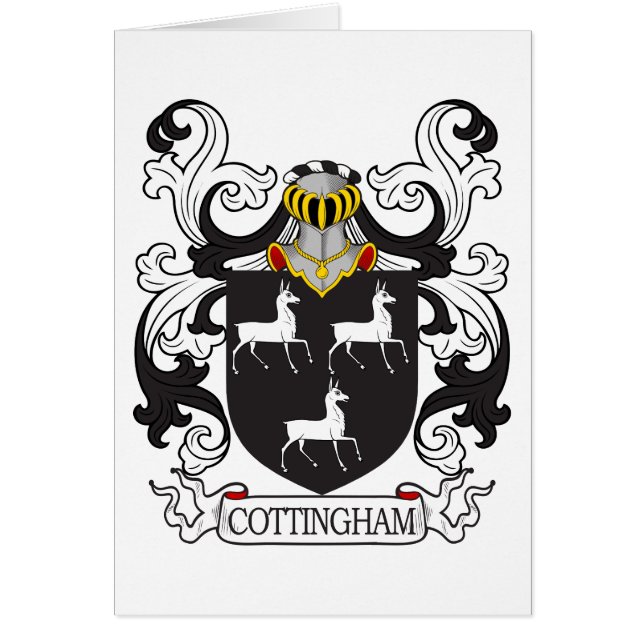 Escudo de la familia de Cottingham (Frente)