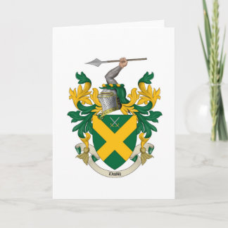Escudo de la familia de Duddy - tarjeta de