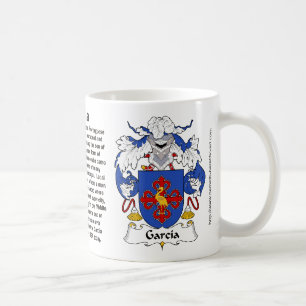 Escudo de la familia de García en una taza