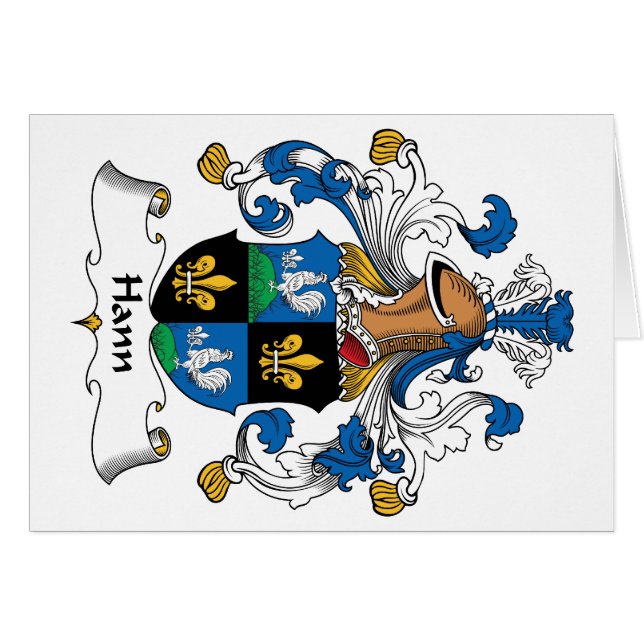 Escudo de la familia de Hann (Anverso (Horizontal))