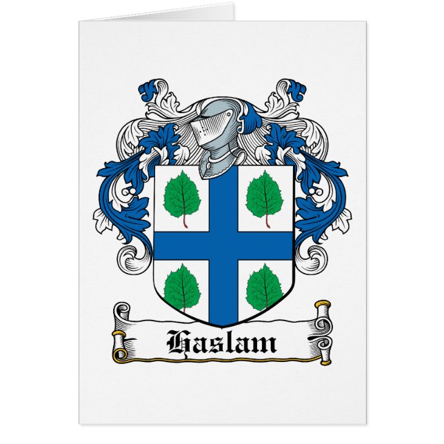 Escudo de la familia de Haslam (Frente)