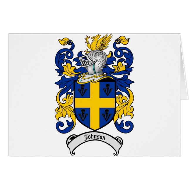 Escudo de la familia de Johnson - escudo de armas (Anverso (Horizontal))