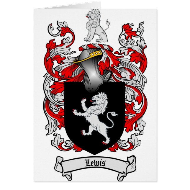 Escudo de la familia de Lewis - escudo de armas de (Frente)