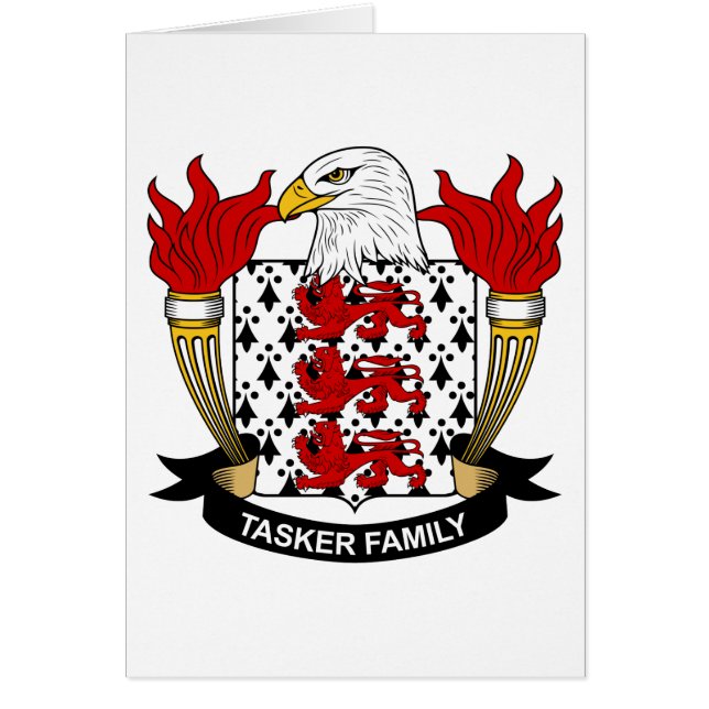 Escudo de la familia de Tasker (Frente)
