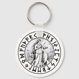 escudo de la runa de Freya del llavero