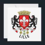 Escudo de Lille (Francia)<br><div class="desc">Escudo de armas de Lille - con el nombre de la ciudad agregado abajo. Apodado en Francia la "Capital de Flandes", Lille y sus alrededores pertenecen a la región histórica de Romance Flanders, un antiguo territorio del condado de Flandes que no forma parte del área lingüística de Flandes Oeste. Lille...</div>