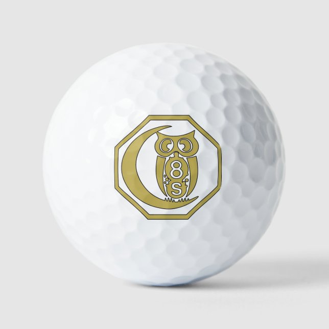 Escudo de oro antiguo de la pelota de golf (Anverso)