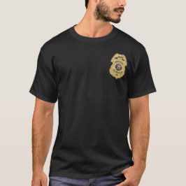 Escudo de oro de camiseta de la camiseta de la pol