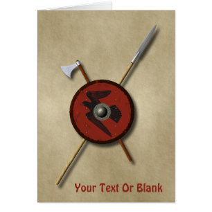 Escudo De Raven Viking Y Armas